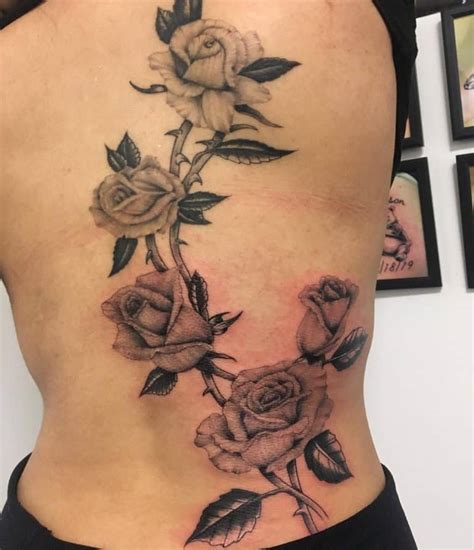 81 Beautiful Rose Vine Tattoo Ideas