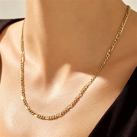 Figaro Chain Necklace in Gold – NORM JEWELS