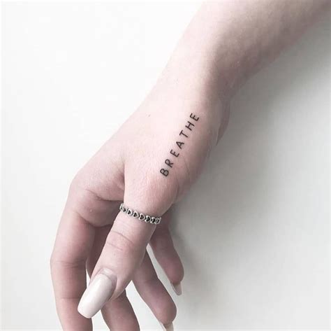 Pin by Ника Андреева on Тату | Word tattoos on hand, One word tattoos ...