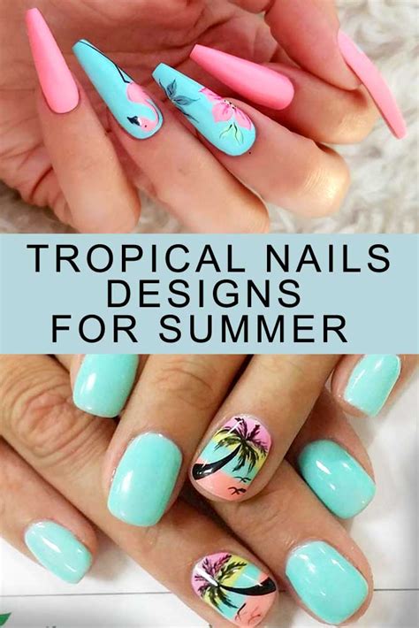nails  tropical vacation  caitlyn sylvester blog
