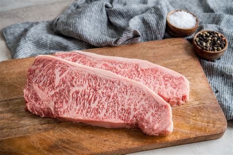 A5 Japanese Wagyu Striploin Steaks - High Marbling, Rich Flavor