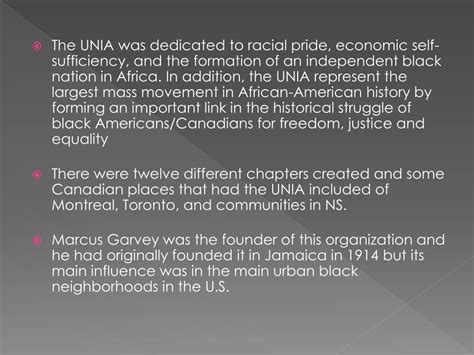 universal negro improvement association unia powerpoint