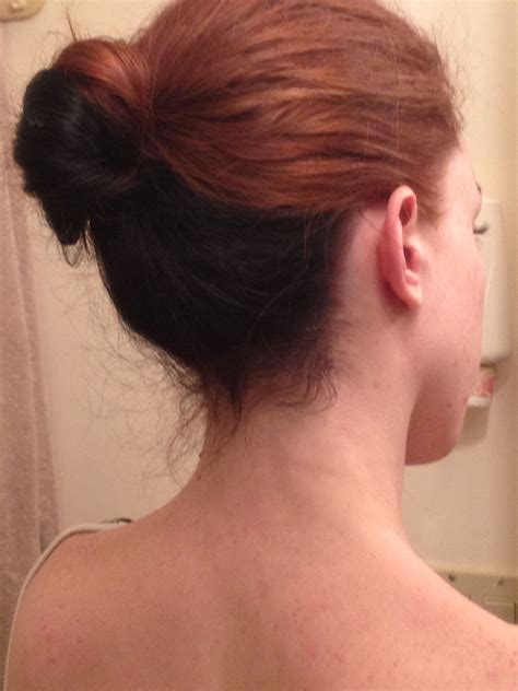 Natural Red Hair With Black Lowlights