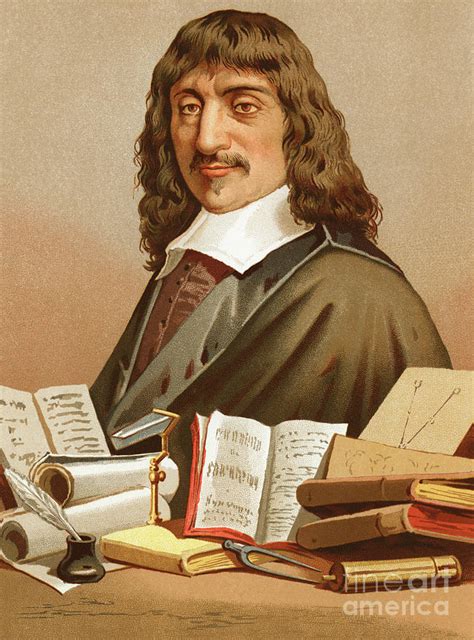 Rene Descartes by Portanell Painting by Jose Armet Portanell - Pixels