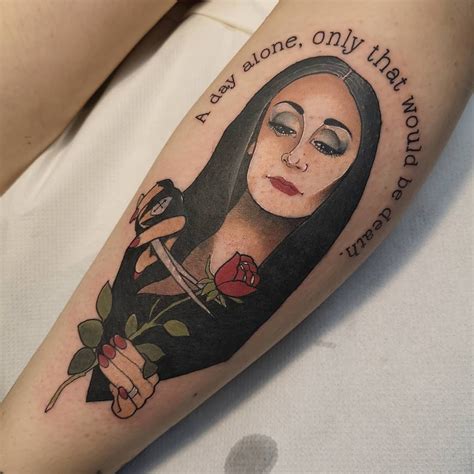 Morticia Addams Tattoo