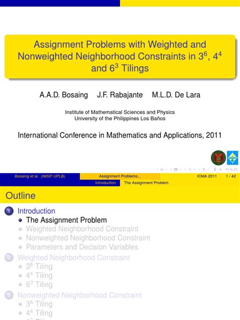 Beamer Template | Linear Programming | Mathematical Concepts