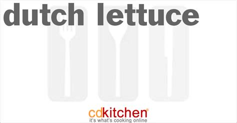 Dutch Lettuce Recipe | CDKitchen.com