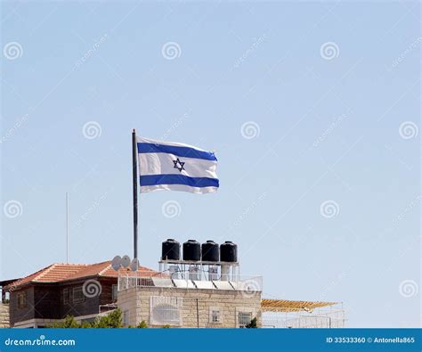 Israeli flag editorial image. Image of wave, asia, asian - 33533360
