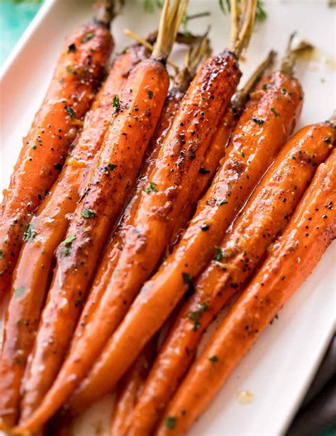 Slow Cooker Glazed Carrots (easy holiday side dish) - The Chunky Chef
