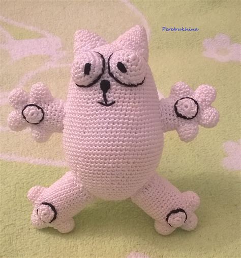 Кот Саймона амигуруми. Схема вязания. | Вязание, Схемы вязания, Игрушки
