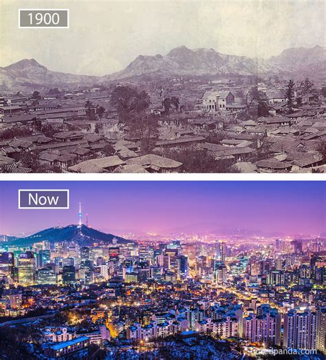 15 Before-And-After Pics Of The Iconic Cities Around The World | DeMilked