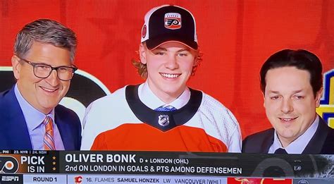 No. 22: Flyers Select Defenseman Oliver Bonk, Son of Former NHL Player Radek Bonk