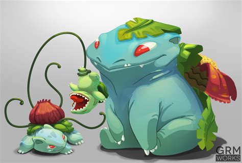 ArtStation - Bulbasaur Evolutions