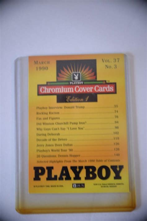 Lot - Signed Donald Trump, Brandi Brandt Playboy