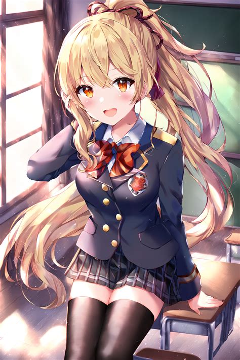 Anime School Girl With Red Uniform at Betty Crosby blog