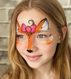 Лисичка in 2024 | Kids face paint, Face painting, Animal makeup