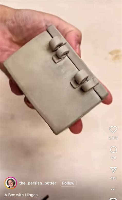 clay box  hinges ceramic hinges ceramic storage