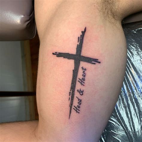 Cross Tattoos For Men On Inner Arm