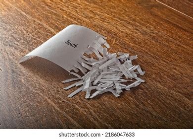 Shred Truth Concept Shows Word Recovered Stock Photo 2186047633 ...
