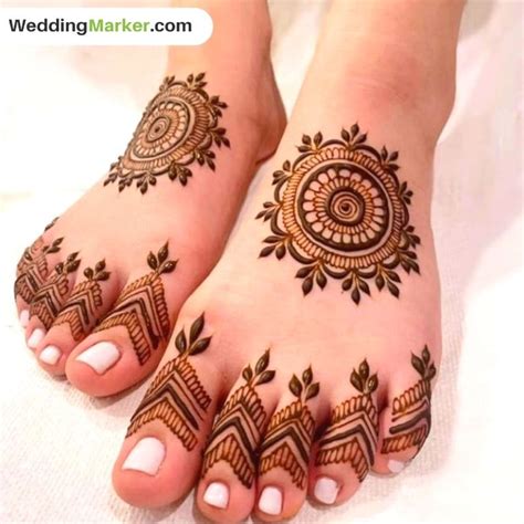 simple mehndi designs  foot weddingmarker