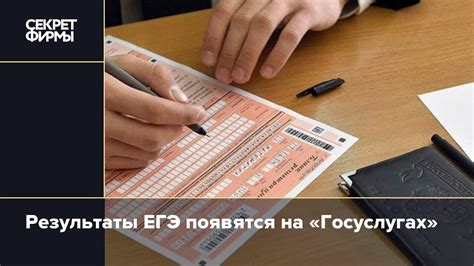 Результаты ЕГЭ появятся на «Госуслугах» — Секрет фирмы