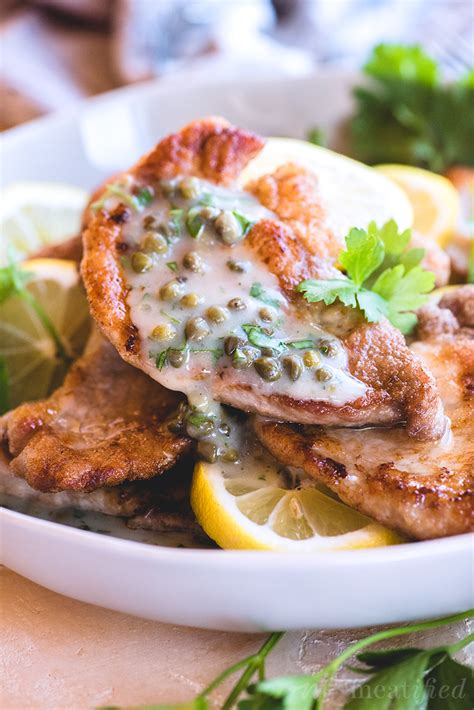 pork piccata  lemon caper sauce meatified