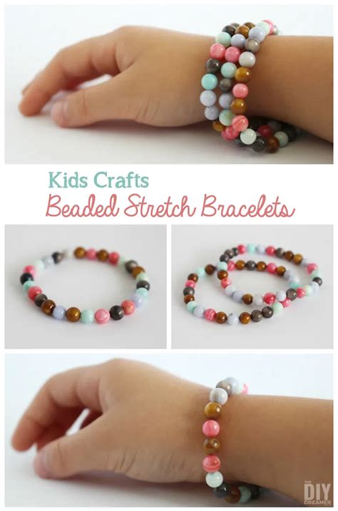 Kids Crafts - Beaded Stretch Bracelets Tutorial