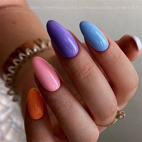 Маникюр | разноцветный дизайн | Nails, Stylish nails, Pretty nails
