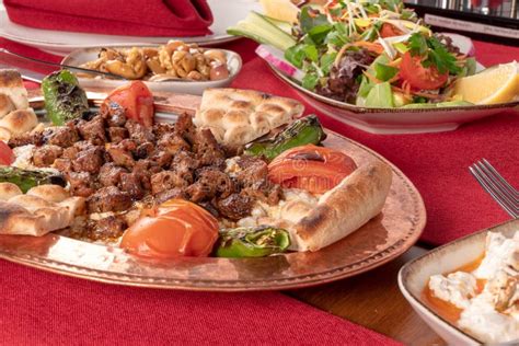 Traditional Turkish, Arabic Cuisine. Ali Nazik Kebab Stock Image ...