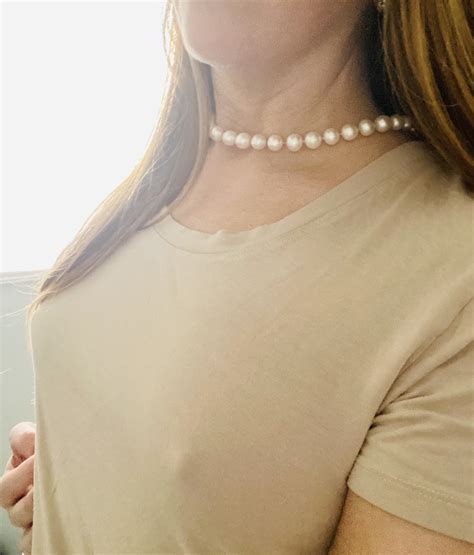 Braless slutwife out and about, always braless : r/braless