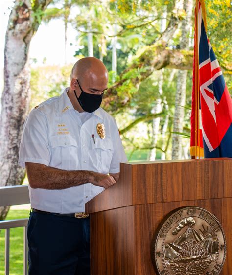 New Fire Chief Kazuo Todd Sworn In