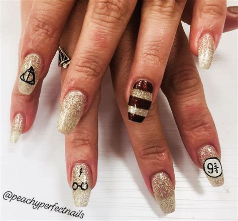 Harry Potter nails 😎 | Harry potter nails, Neutral nails, Hair and nails