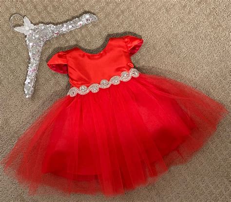 Red Baby Girl Dress Red Flower Girl Dress Navy Baby Girl Dress - Etsy