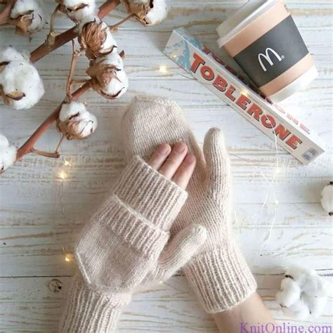 Варежки с откидным верхом спицами описание | Crochet hammock, Crochet ...