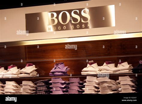 NOVEMBER 2013 - BERLIN: brands: the logo of the clothing company "Boss ...