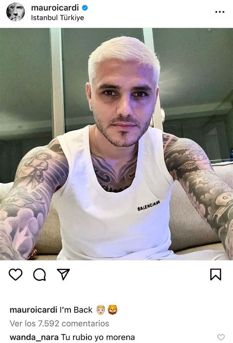 El radical cambio de look de Mauro Icardi y el comentario que le hizo