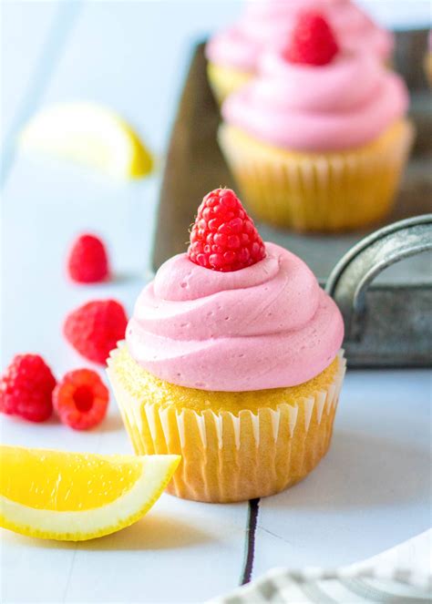 Raspberry Lemon Cupcakes - Dinners, Dishes, and Desserts