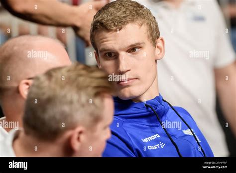 RIGA, LATVIA. 16th August 2023. Lauri Markkanen, during Latvia National ...