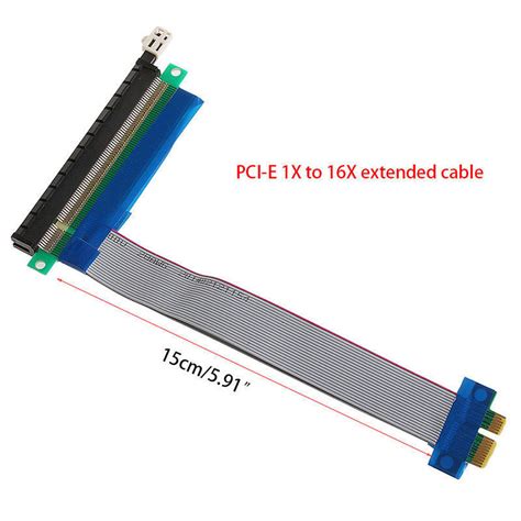 PCI Express PCI-E 1x to 16x Flexible Riser Extension Cable – Επέκταση ...