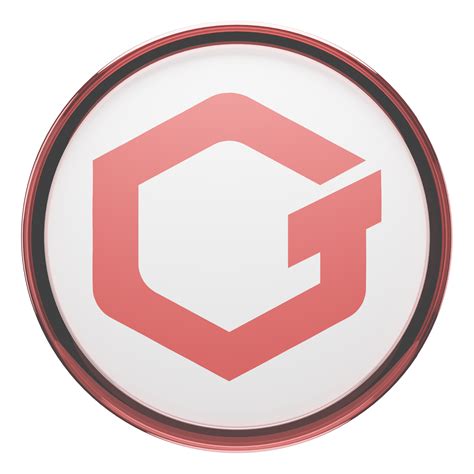 GateToken ,GT Glass Crypto Coin 3D Illustration 24092908 PNG