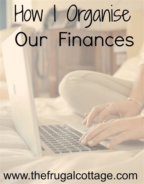 organise  finances  frugal cottage