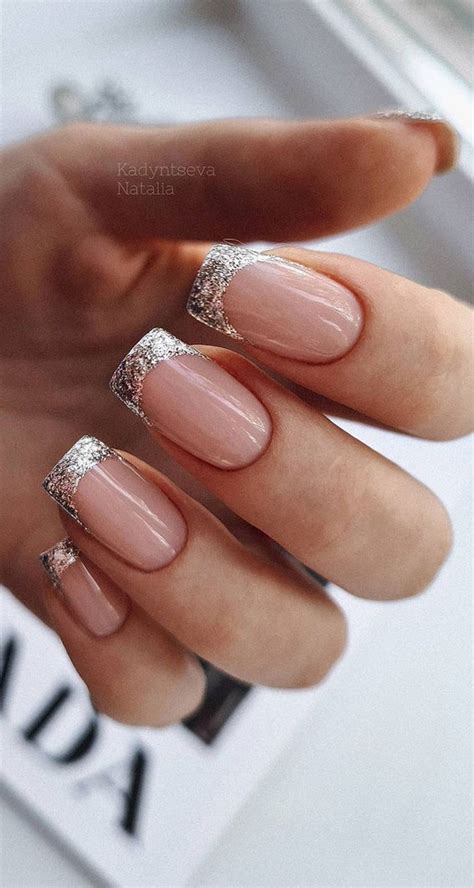 French Tip Glitter Nail Designs | atelier-yuwa.ciao.jp