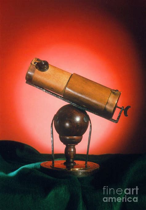 Model Of Newton's Reflecting Telescope Photograph by Royal Greenwich Observatory/science Photo ...