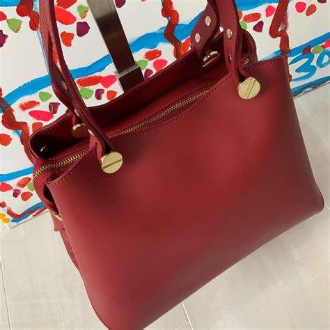 Claudia Firenze Leather Satchel Bag - Gem