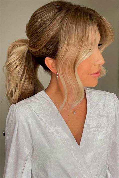 30+ Ways To Rock A Ponytail With Bangs - LoveHairStyles.com