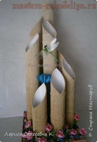 Мастер-класс по декорированию: Напольный вазон | Bottles decoration ...