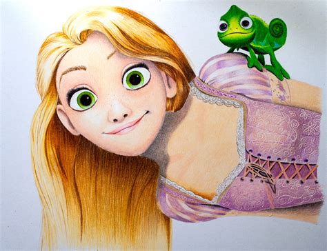 Disney Rapunzel Artwork Created With Nyoni Colored Pencils — The Art Gear Guide