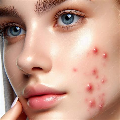 acne pimple face map