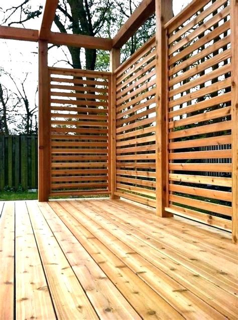 Vinyl Deck Privacy Screen