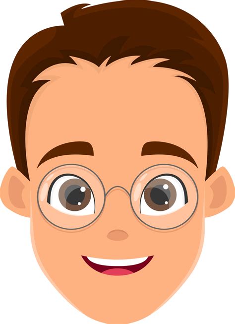 man face expression clipart design illustration  png